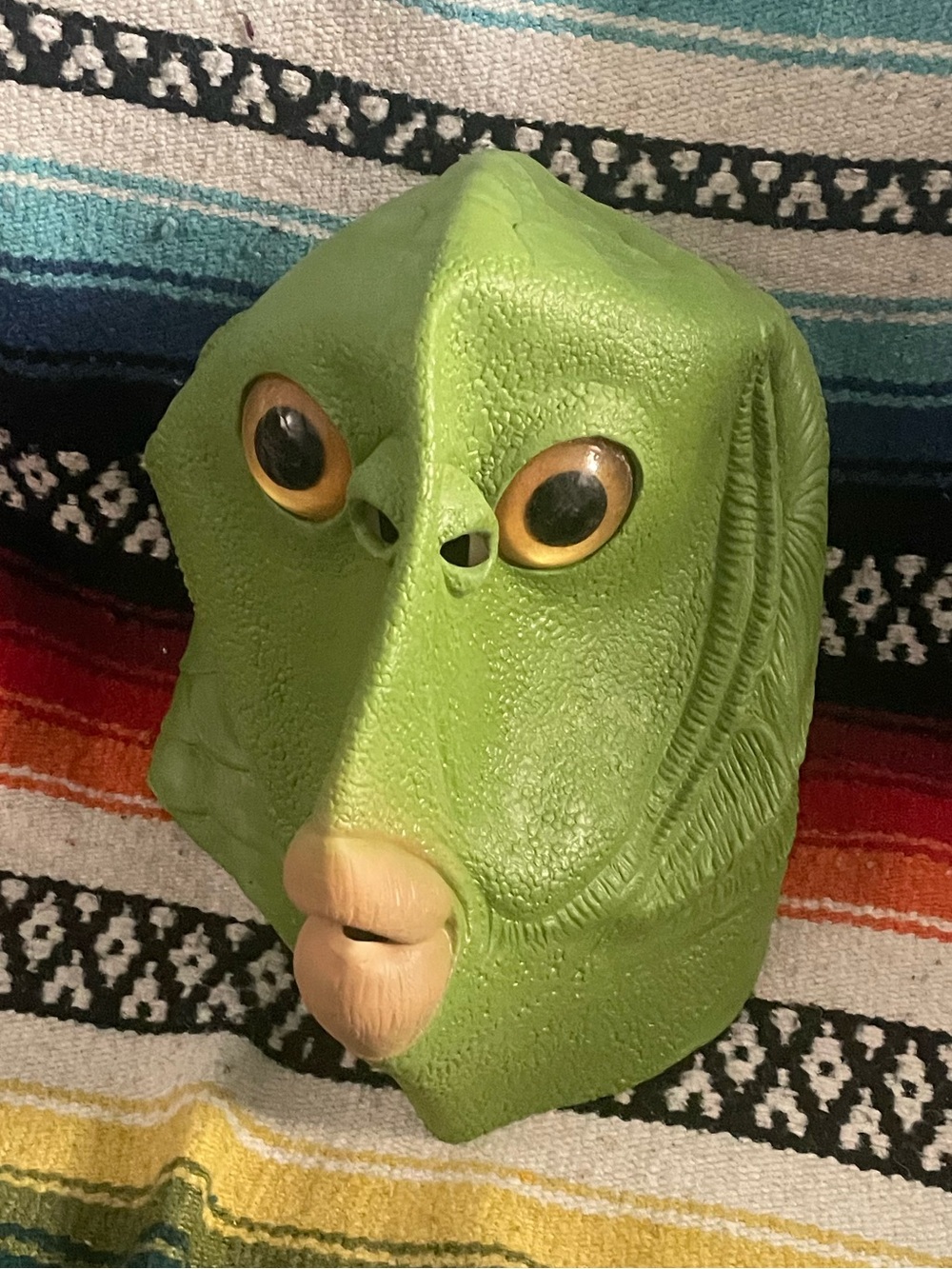 Green Novelty Mask – Funny Alien Face for Men